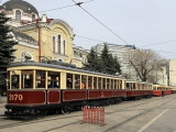 Парад ретро-трамваев в Москве